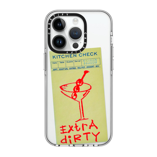 Laundry Room Studios x CASETiFY iPhone 14 Pro ケース クリア クリア ケース MagSafe対応 Extra Dirty