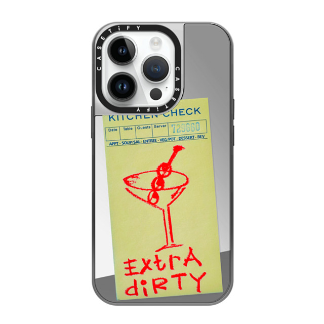 Laundry Room Studios x CASETiFY iPhone 14 Pro ケース シルバー (シルバーバンパー) ミラーケース MagSafe対応 Extra Dirty Father's Day Laundry Room Studios x CASETiFY iPhone 14 Pro ケース シルバー (シルバーバンパー) ミラーケース MagSafe対応 Extra Dirty Father's Day