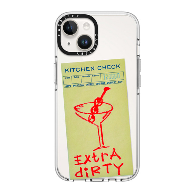 Laundry Room Studios x CASETiFY iPhone 14 ケース クリア クリア ケース MagSafe対応 Extra Dirty