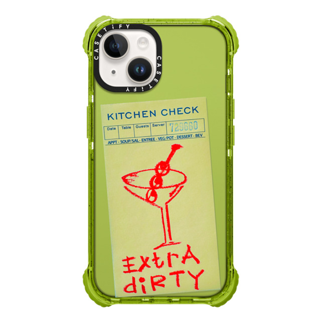 Laundry Room Studios x CASETiFY iPhone 14 Case Kiwi ウルトラインパクトケース Extra Dirty Back to School Laundry Room Studios x CASETiFY iPhone 14 Case Kiwi ウルトラインパクトケース Extra Dirty Back to School