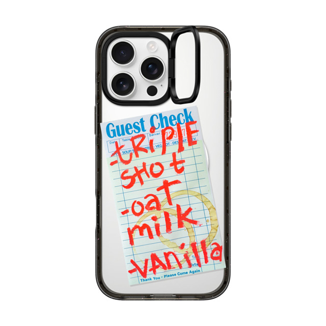 Laundry Room Studios x CASETiFY iPhone 16 Pro Max ケース ブラック インパクトリングスタンドケース MagSafe対応 Triple Shot Oat Milk Vanilla Father's Day Laundry Room Studios x CASETiFY iPhone 16 Pro Max ケース ブラック インパクトリングスタンドケース MagSafe対応 Triple Shot Oat Milk Vanilla Father's Day