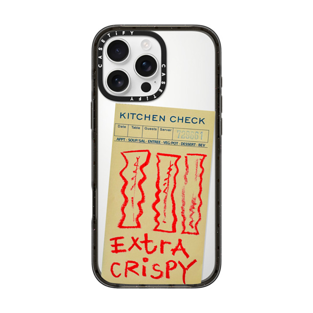Laundry Room Studios x CASETiFY iPhone 16 Pro Max Case Food Black インパクトケース Extra Crispy Mother's Day Laundry Room Studios x CASETiFY iPhone 16 Pro Max Case Food Black インパクトケース Extra Crispy Mother's Day