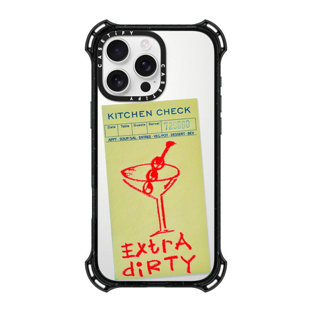 Laundry Room Studios x CASETiFY iPhone 16 Pro Max ケース ブラック バウンスケース Extra Dirty