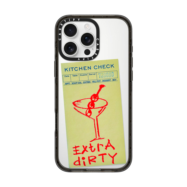 Laundry Room Studios x CASETiFY iPhone 16 Pro Max ケース ブラック インパクトケース MagSafe対応 Extra Dirty