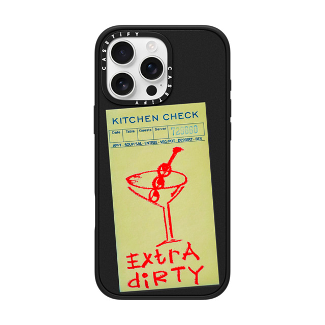 Laundry Room Studios x CASETiFY iPhone 16 Pro Max ケース マットブラック インパクトケース MagSafe対応 Extra Dirty