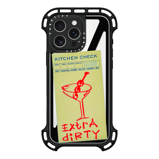 Laundry Room Studios x CASETiFY iPhone 16 Pro Max ケース ブラック ウルトラ バウンスケース MagSafe対応 Extra Dirty