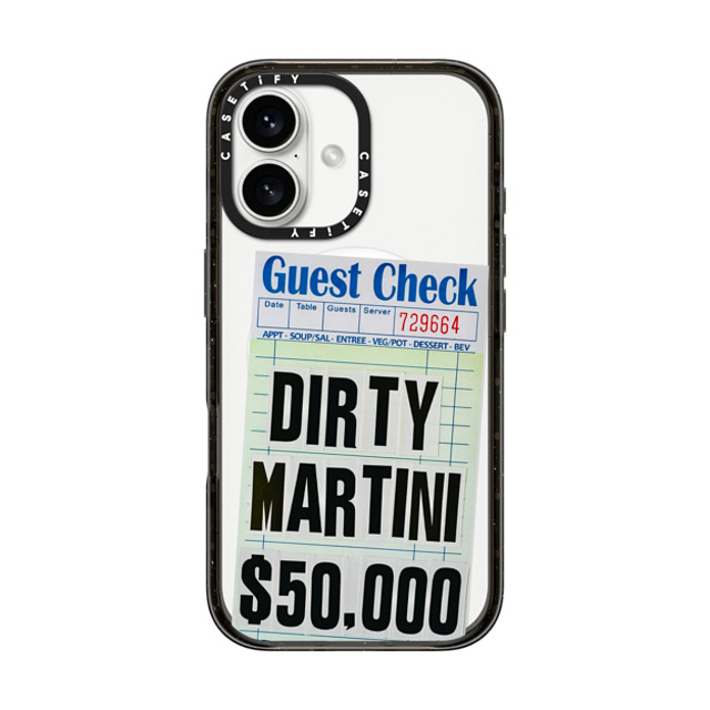 Laundry Room Studios x CASETiFY iPhone 16 Case Black Impact Case MagSafe Compatible Dirty Martini Mother's Day Laundry Room Studios x CASETiFY iPhone 16 Case Black Impact Case MagSafe Compatible Dirty Martini Mother's Day