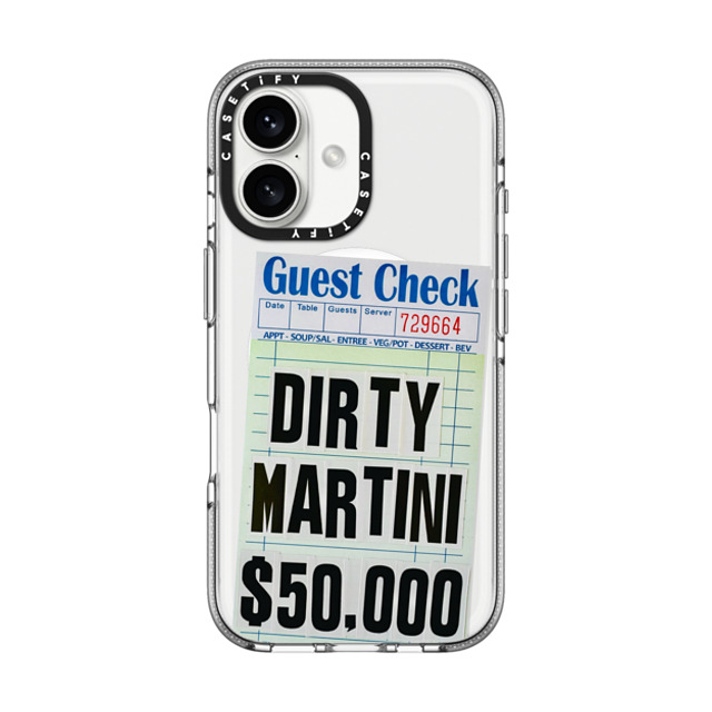 Laundry Room Studios x CASETiFY iPhone 16 Case Clear Clear Case MagSafe Compatible Dirty Martini Mother's Day Laundry Room Studios x CASETiFY iPhone 16 Case Clear Clear Case MagSafe Compatible Dirty Martini Mother's Day