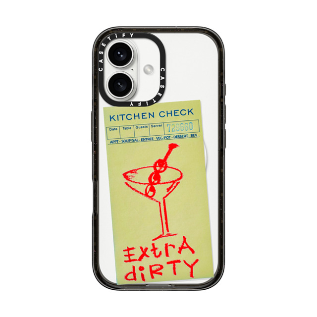 Laundry Room Studios x CASETiFY iPhone 16 ケース ブラック インパクトケース MagSafe対応 Extra Dirty