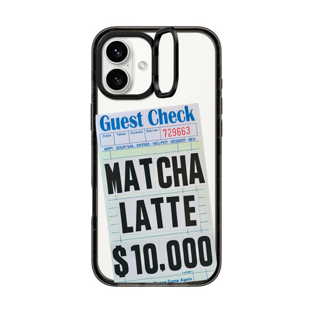 Laundry Room Studios x CASETiFY iPhone 16 Plus Case Black インパクトリングスタンドケース MagSafe対応 Matcha Latte Laundry Room Studios x CASETiFY iPhone 16 Plus Case Black インパクトリングスタンドケース MagSafe対応 Matcha Latte