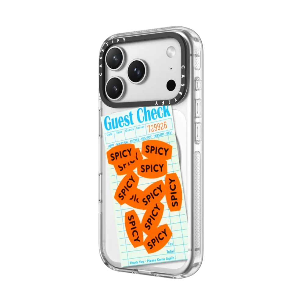 Impact Clear iPhone 17 Pro Max Case MagSafe Compatible - Spicy Spicy Spicy