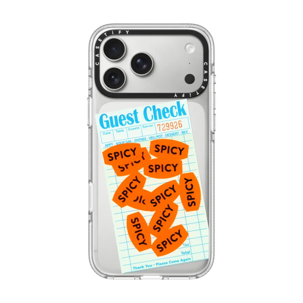 Impact Clear iPhone 17 Pro Max Case MagSafe Compatible - Spicy Spicy Spicy