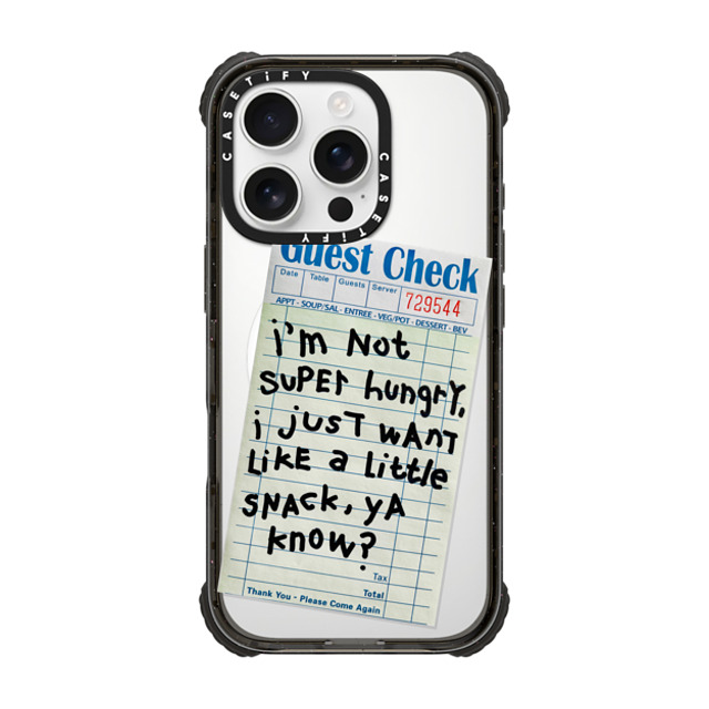 Laundry Room Studios x CASETiFY iPhone 16 Pro Case Black ウルトラ インパクトケース MagSafe 対応 I just want a little snack Laundry Room Studios x CASETiFY iPhone 16 Pro Case Black ウルトラ インパクトケース MagSafe 対応 I just want a little snack