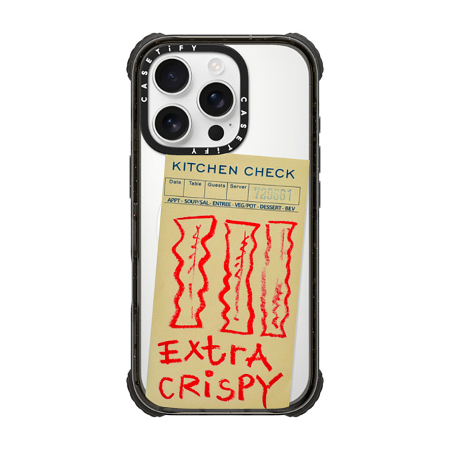 Laundry Room Studios x CASETiFY iPhone 16 Pro Case Food Black ウルトラ インパクトケース MagSafe 対応 Extra Crispy Mother's Day Laundry Room Studios x CASETiFY iPhone 16 Pro Case Food Black ウルトラ インパクトケース MagSafe 対応 Extra Crispy Mother's Day