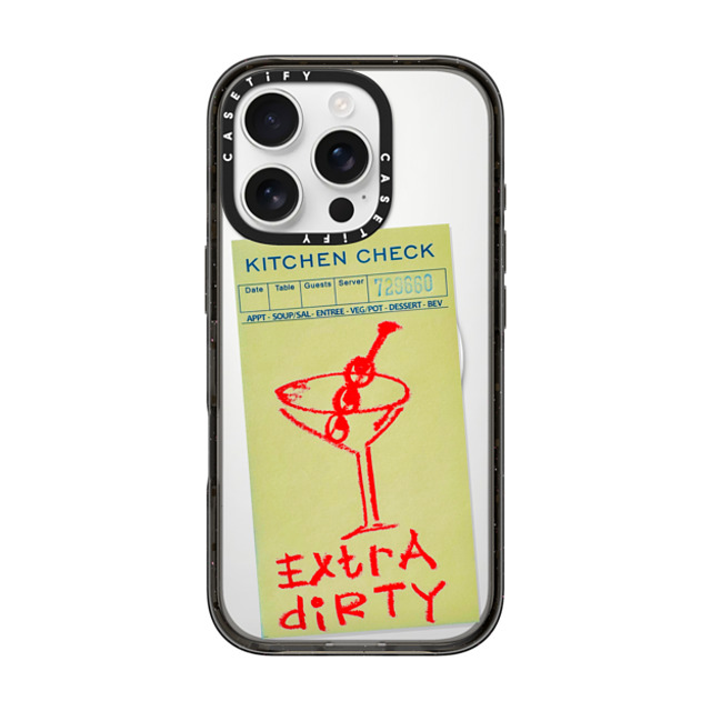 Laundry Room Studios x CASETiFY iPhone 16 Pro ケース ブラック インパクトケース MagSafe対応 Extra Dirty