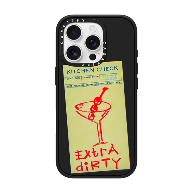 Laundry Room Studios x CASETiFY iPhone 16 Pro ケース マットブラック インパクトケース MagSafe対応 Extra Dirty