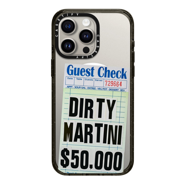 Laundry Room Studios x CASETiFY iPhone 15 Pro Max Case Black Impact Case MagSafe Compatible Dirty Martini Mother's Day Laundry Room Studios x CASETiFY iPhone 15 Pro Max Case Black Impact Case MagSafe Compatible Dirty Martini Mother's Day