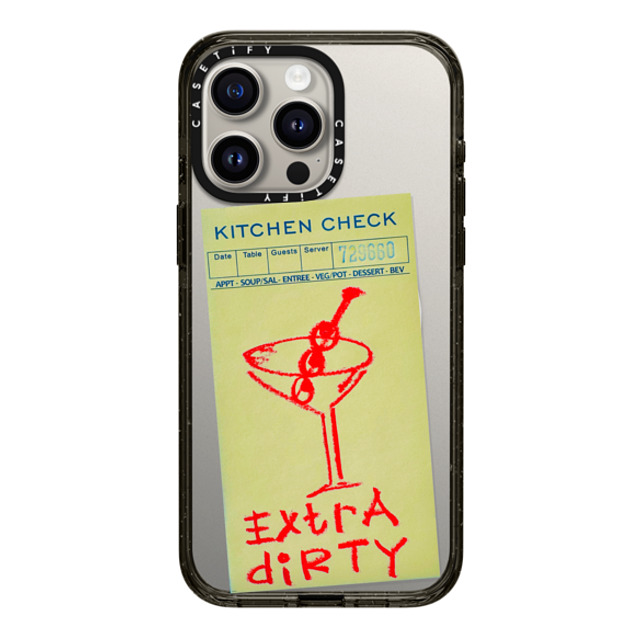 Laundry Room Studios x CASETiFY iPhone 15 Pro Max ケース ブラック インパクトケース MagSafe対応 Extra Dirty