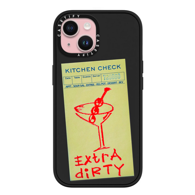 Laundry Room Studios x CASETiFY iPhone 15 ケース マットブラック インパクトケース MagSafe対応 Extra Dirty