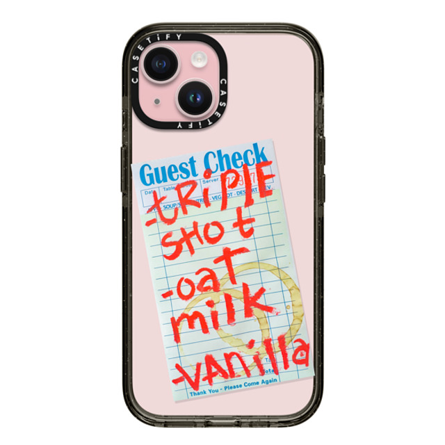 Laundry Room Studios x CASETiFY iPhone 15 Case ブラック インパクトケース Triple Shot Oat Milk Vanilla Mother's Day Laundry Room Studios x CASETiFY iPhone 15 Case ブラック インパクトケース Triple Shot Oat Milk Vanilla Mother's Day