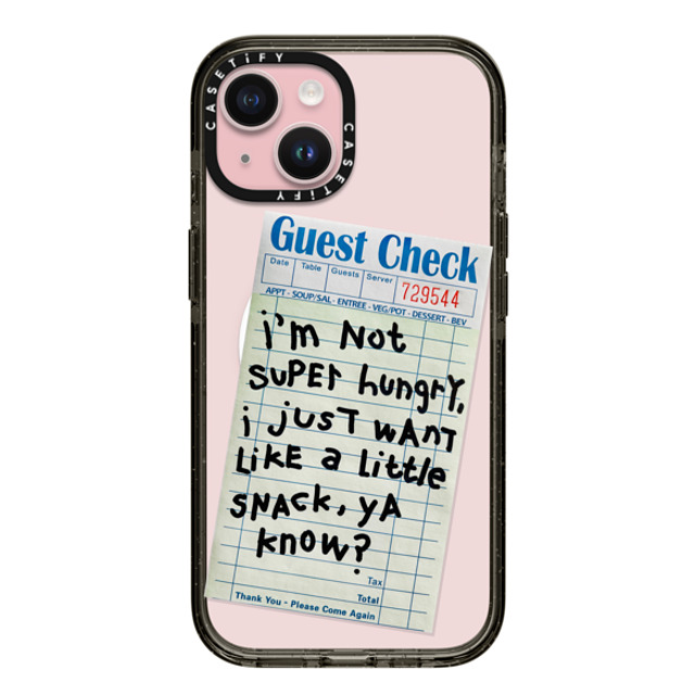 Laundry Room Studios x CASETiFY iPhone 15 ケース ブラック インパクトケース MagSafe対応 I just want a little snack Father's Day Laundry Room Studios x CASETiFY iPhone 15 ケース ブラック インパクトケース MagSafe対応 I just want a little snack Father's Day