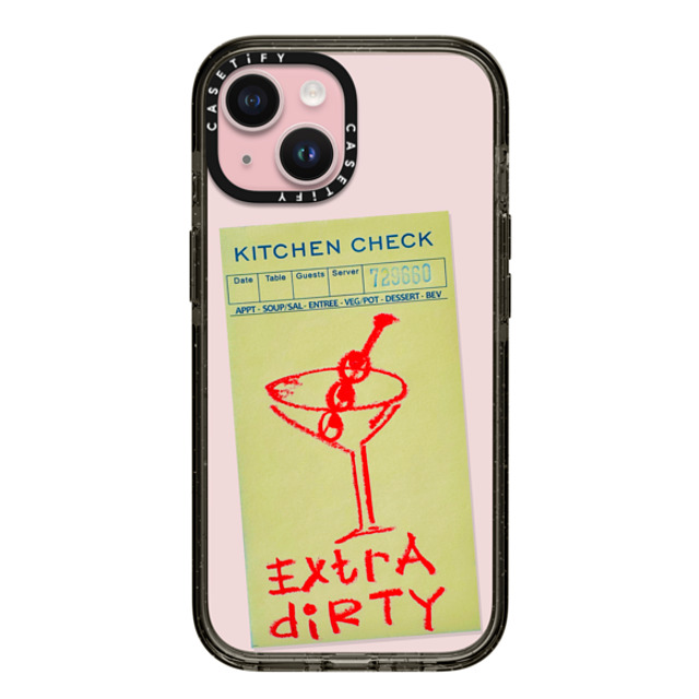 Laundry Room Studios x CASETiFY iPhone 15 ケース ブラック インパクトケース Extra Dirty