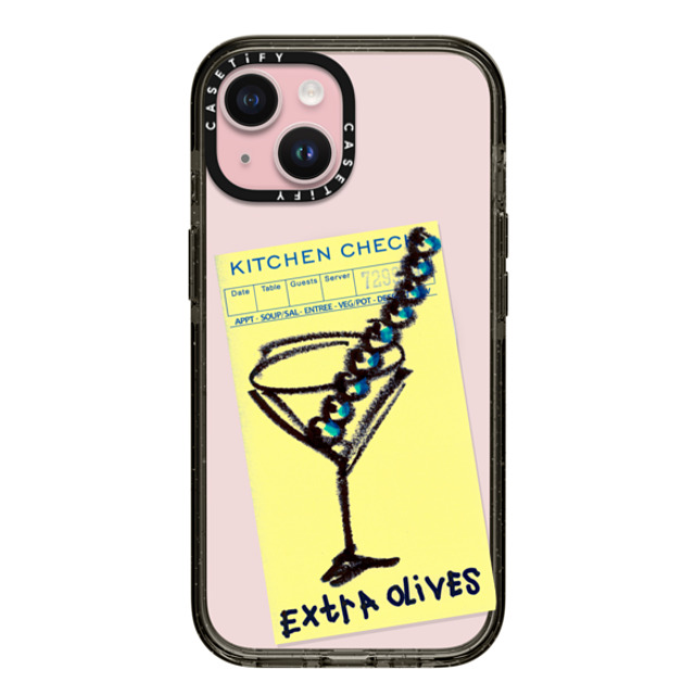 Laundry Room Studios x CASETiFY iPhone 15 ケース Quote,Typography ブラック インパクトケース MagSafe対応 Extra Olives Back to School Laundry Room Studios x CASETiFY iPhone 15 ケース Quote,Typography ブラック インパクトケース MagSafe対応 Extra Olives Back to School