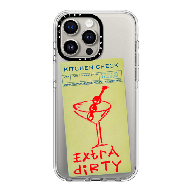 Laundry Room Studios x CASETiFY iPhone 15 Pro Max ケース クリア クリア ケース MagSafe対応 Extra Dirty