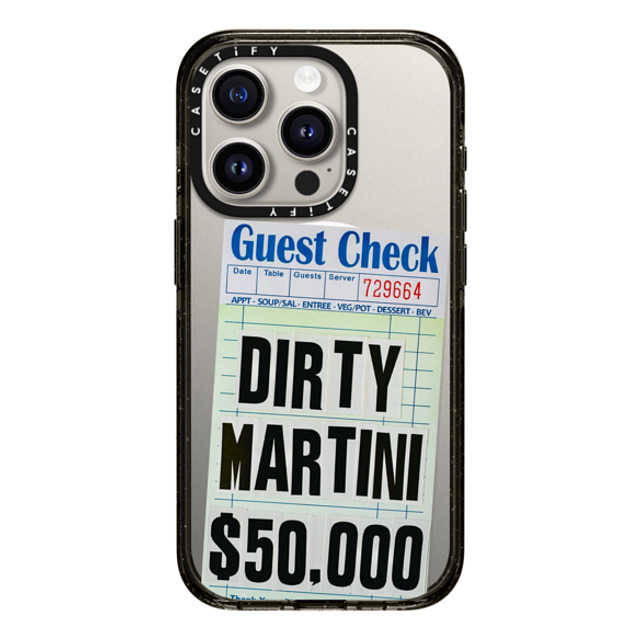 Laundry Room Studios x CASETiFY iPhone 15 Pro Case Black Impact Case MagSafe Compatible Dirty Martini Mother's Day Laundry Room Studios x CASETiFY iPhone 15 Pro Case Black Impact Case MagSafe Compatible Dirty Martini Mother's Day