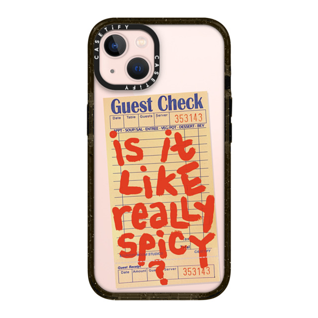 Laundry Room Studios x CASETiFY iPhone 13 ケース ブラック インパクトケース The Like Really Spicy Case