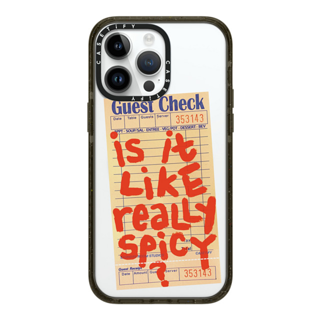 Laundry Room Studios x CASETiFY iPhone 14 Pro Max ケース ブラック インパクトケース MagSafe対応 The Like Really Spicy Case