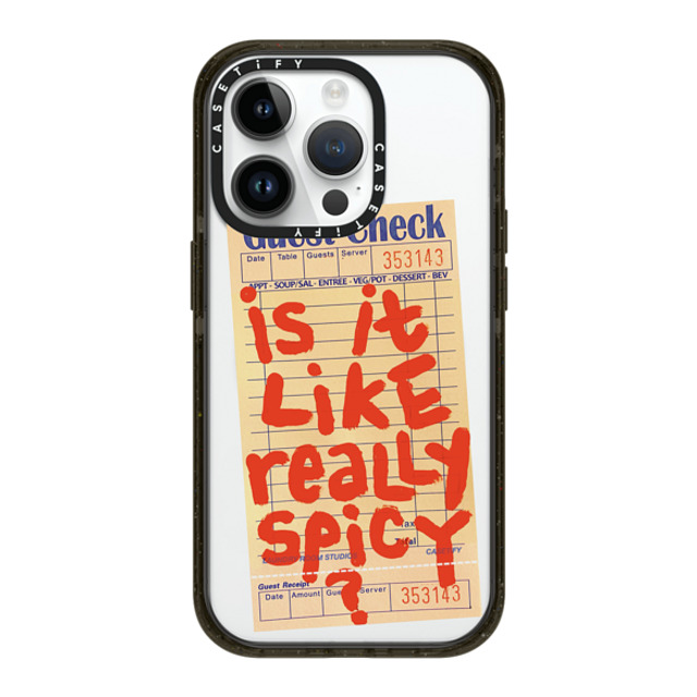 Laundry Room Studios x CASETiFY iPhone 14 Pro ケース ブラック インパクトケース MagSafe対応 The Like Really Spicy Case