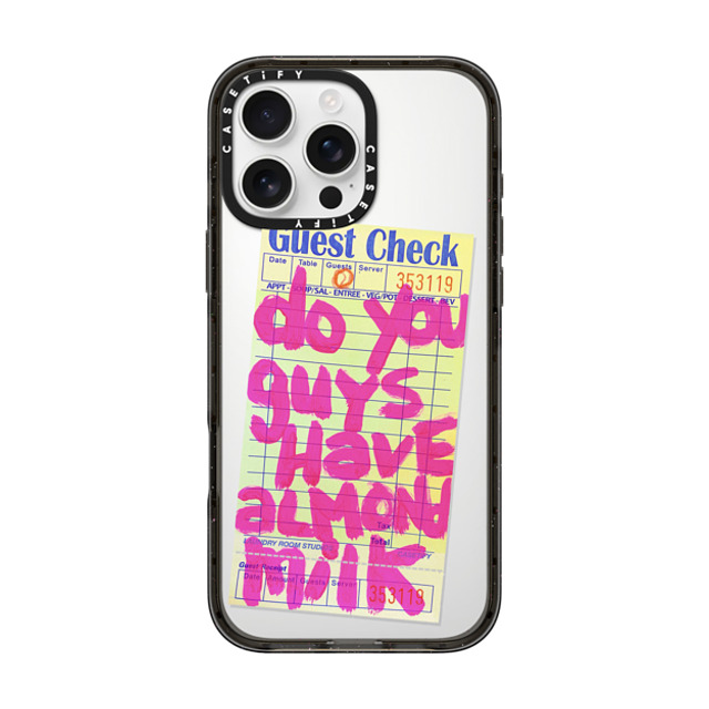 Laundry Room Studios x CASETiFY iPhone 16 Pro Max ケース Typography ブラック インパクトケース The Almond Milk Case Father's Day Laundry Room Studios x CASETiFY iPhone 16 Pro Max ケース Typography ブラック インパクトケース The Almond Milk Case Father's Day