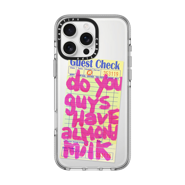 Laundry Room Studios x CASETiFY iPhone 16 Pro Max Case Typography クリア クリア ケース MagSafe対応 The Almond Milk Case Father's Day Laundry Room Studios x CASETiFY iPhone 16 Pro Max Case Typography クリア クリア ケース MagSafe対応 The Almond Milk Case Father's Day