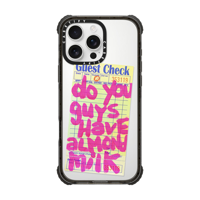 Laundry Room Studios x CASETiFY iPhone 16 Pro Max Case Typography Black ウルトラ インパクトケース MagSafe 対応 The Almond Milk Case Back to School Laundry Room Studios x CASETiFY iPhone 16 Pro Max Case Typography Black ウルトラ インパクトケース MagSafe 対応 The Almond Milk Case Back to School