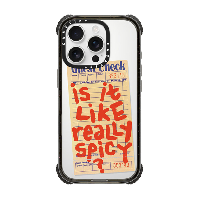 Laundry Room Studios x CASETiFY iPhone 16 Pro Case Black ウルトラ インパクトケース MagSafe 対応 The Like Really Spicy Case Laundry Room Studios x CASETiFY iPhone 16 Pro Case Black ウルトラ インパクトケース MagSafe 対応 The Like Really Spicy Case
