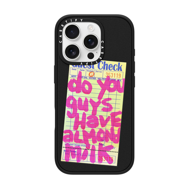 Laundry Room Studios x CASETiFY iPhone 16 Pro Case Typography Matte Black Impact Case MagSafe Compatible The Almond Milk Case Back to School Laundry Room Studios x CASETiFY iPhone 16 Pro Case Typography Matte Black Impact Case MagSafe Compatible The Almond Milk Case Back to School
