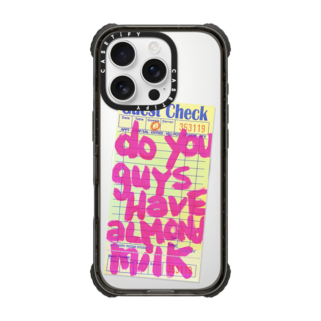Laundry Room Studios x CASETiFY iPhone 16 Pro Case Typography Black ウルトラ インパクトケース MagSafe 対応 The Almond Milk Case Back to School Laundry Room Studios x CASETiFY iPhone 16 Pro Case Typography Black ウルトラ インパクトケース MagSafe 対応 The Almond Milk Case Back to School