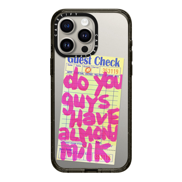 Laundry Room Studios x CASETiFY iPhone 15 Pro Max Case Typography Black Impact Case MagSafe Compatible The Almond Milk Case Back to School Laundry Room Studios x CASETiFY iPhone 15 Pro Max Case Typography Black Impact Case MagSafe Compatible The Almond Milk Case Back to School