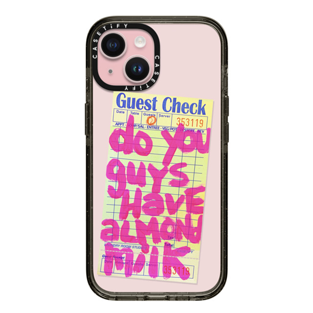 Laundry Room Studios x CASETiFY iPhone 15 ケース Typography ブラック インパクトケース The Almond Milk Case Father's Day Laundry Room Studios x CASETiFY iPhone 15 ケース Typography ブラック インパクトケース The Almond Milk Case Father's Day