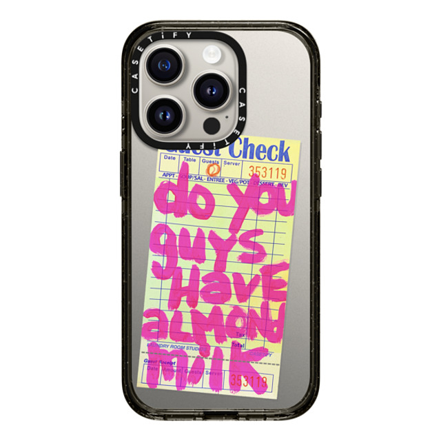 Laundry Room Studios x CASETiFY iPhone 15 Pro Case Typography Black Impact Case MagSafe Compatible The Almond Milk Case Back to School Laundry Room Studios x CASETiFY iPhone 15 Pro Case Typography Black Impact Case MagSafe Compatible The Almond Milk Case Back to School
