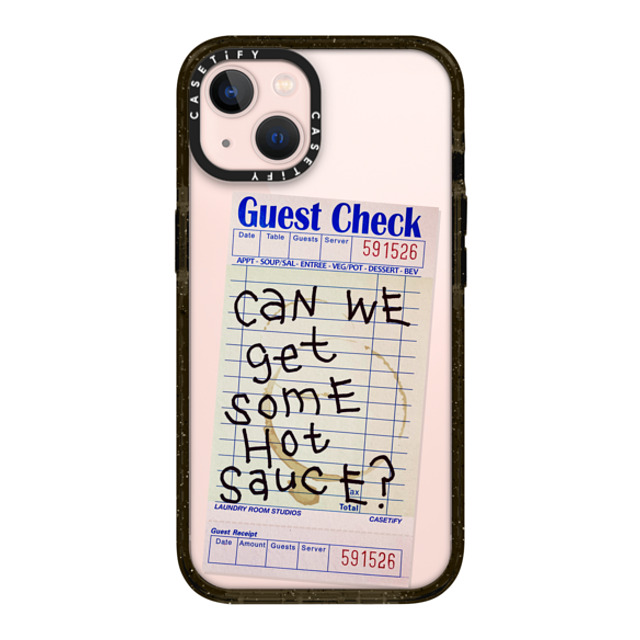 Laundry Room Studios x CASETiFY iPhone 13 ケース ブラック インパクトケース The Hot Sauce