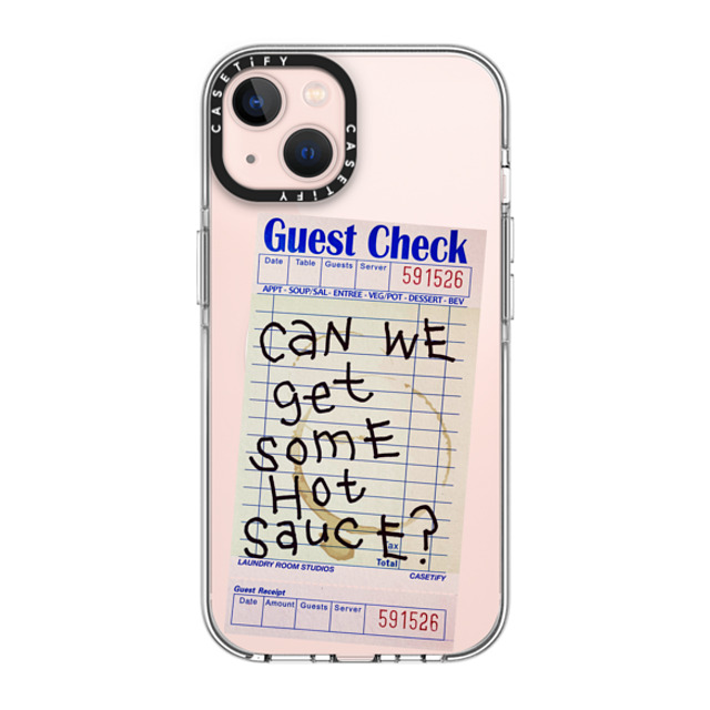 Laundry Room Studios x CASETiFY iPhone 13 ケース クリア クリア ケース MagSafe対応 The Hot Sauce