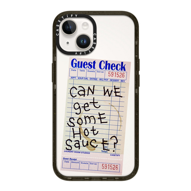 Laundry Room Studios x CASETiFY iPhone 14 ケース ブラック インパクトケース The Hot Sauce