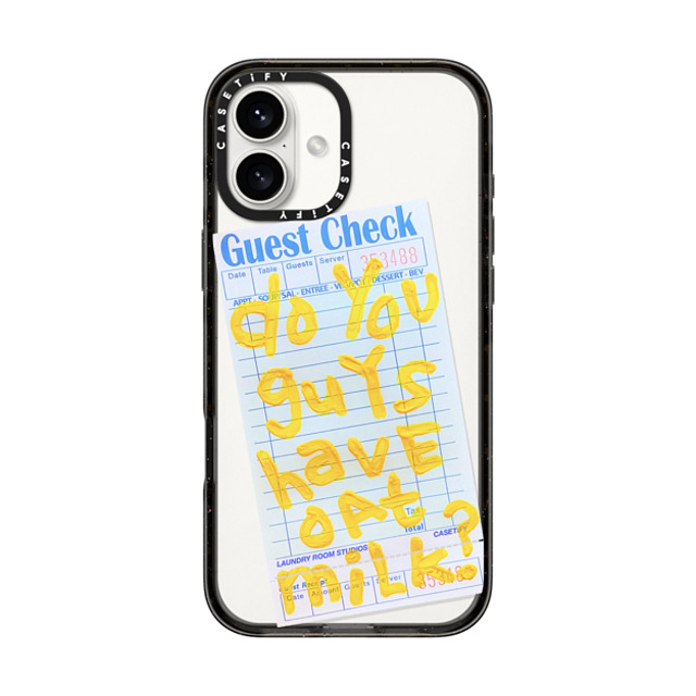 Laundry Room Studios x CASETiFY iPhone 16 Plus Case Black Impact Case MagSafe Compatible The Oat Milk Case Laundry Room Studios x CASETiFY iPhone 16 Plus Case Black Impact Case MagSafe Compatible The Oat Milk Case