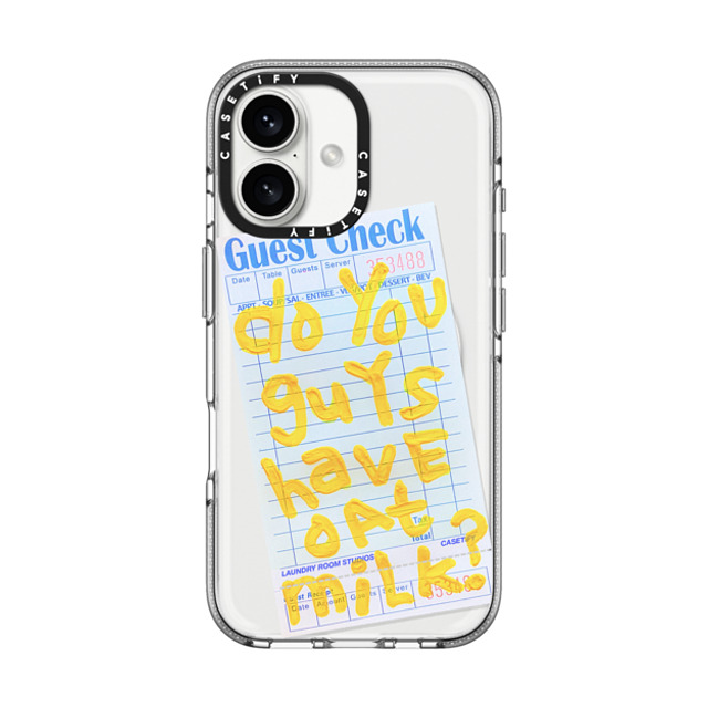 Laundry Room Studios x CASETiFY iPhone 16 Case Clear Clear Case MagSafe Compatible The Oat Milk Case Laundry Room Studios x CASETiFY iPhone 16 Case Clear Clear Case MagSafe Compatible The Oat Milk Case