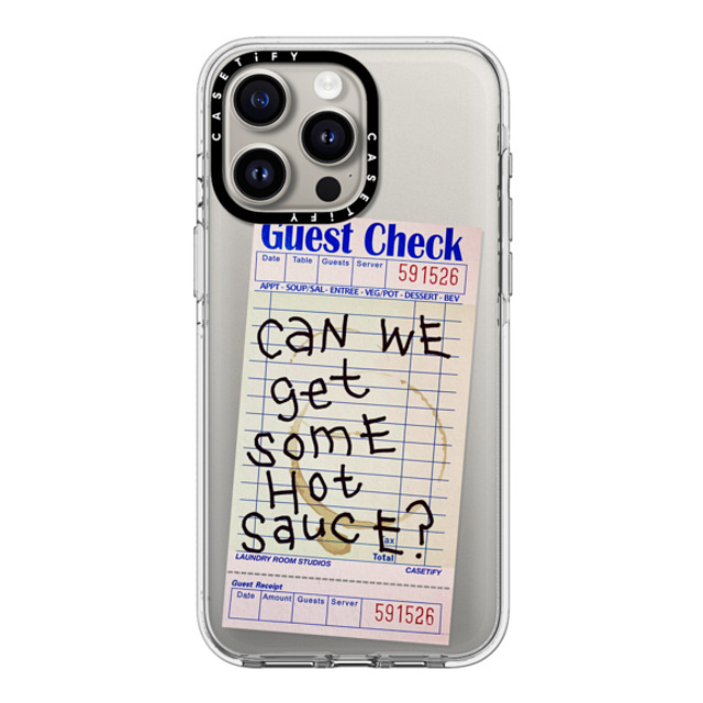 Laundry Room Studios x CASETiFY iPhone 15 Pro Max ケース クリア クリア ケース MagSafe対応 The Hot Sauce