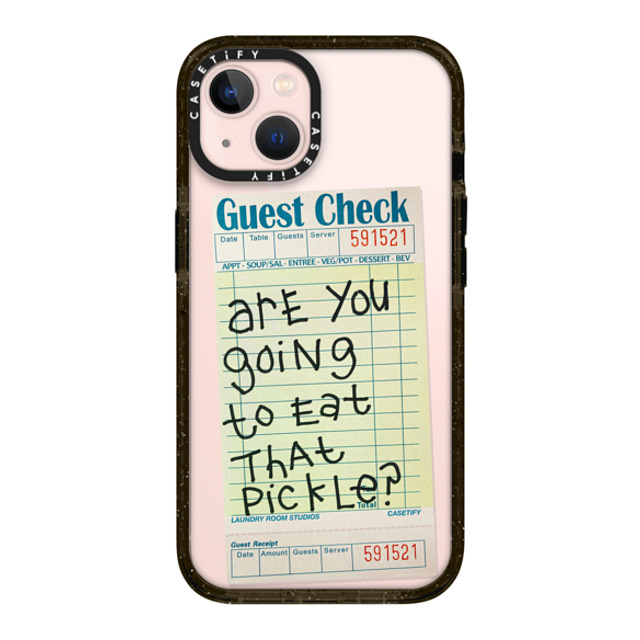 Laundry Room Studios x CASETiFY iPhone 13 ケース ブラック インパクトケース The Pickle Case