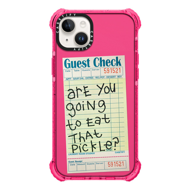 Laundry Room Studios x CASETiFY iPhone 14 Plus Case Typography Bubble Gum ウルトラインパクトケース The Pickle Case Mother's Day Laundry Room Studios x CASETiFY iPhone 14 Plus Case Typography Bubble Gum ウルトラインパクトケース The Pickle Case Mother's Day