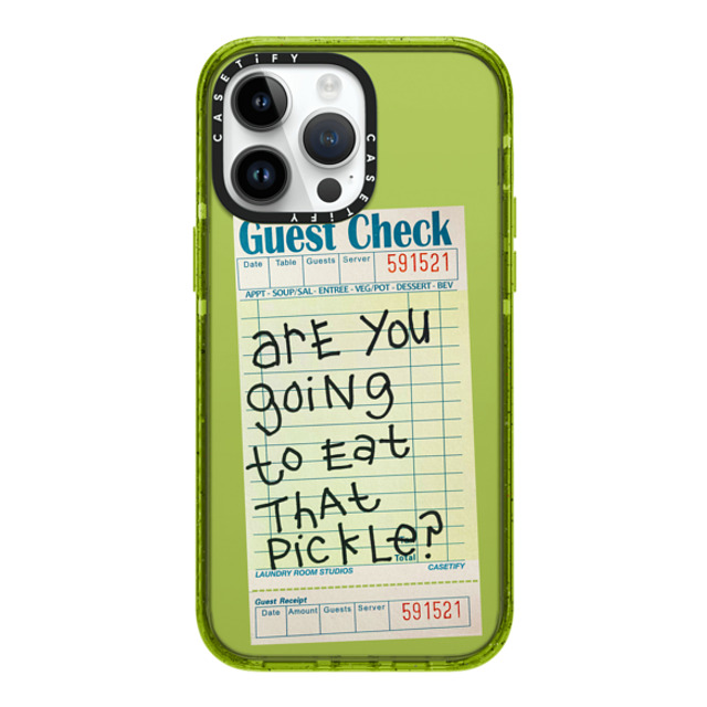 Laundry Room Studios x CASETiFY iPhone 14 Pro Max ケース Kiwi インパクトケース The Pickle Case